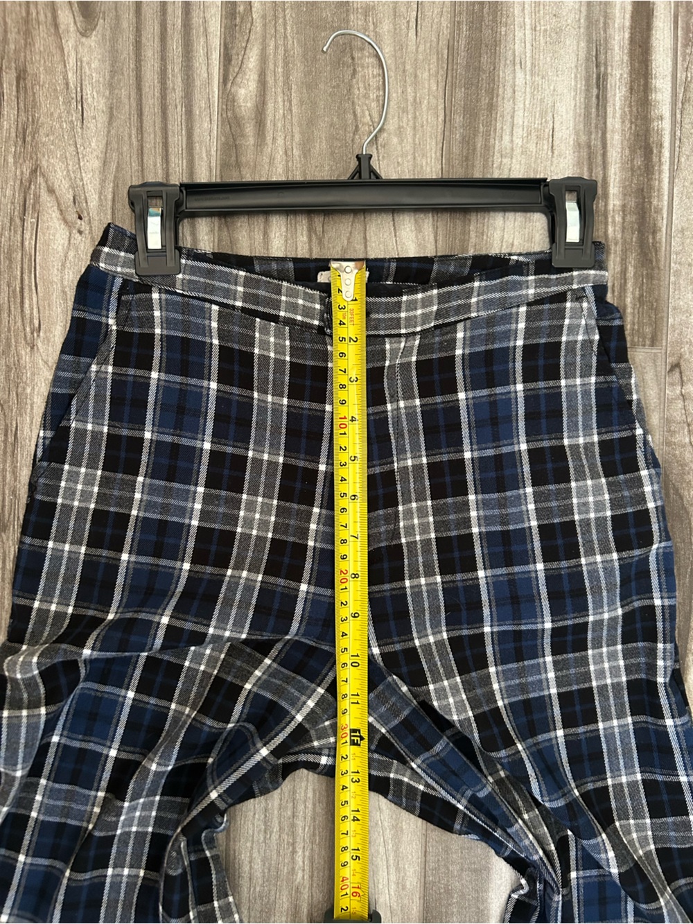 John Galt Brandy Melville Blue Plaid Wide Leg Pants XS Y2K - Picture 12 of 13